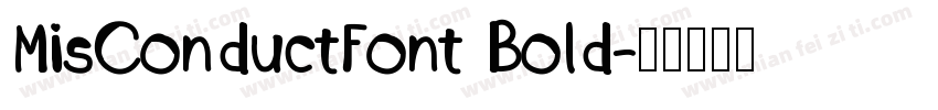 MisConductFont Bold字体转换